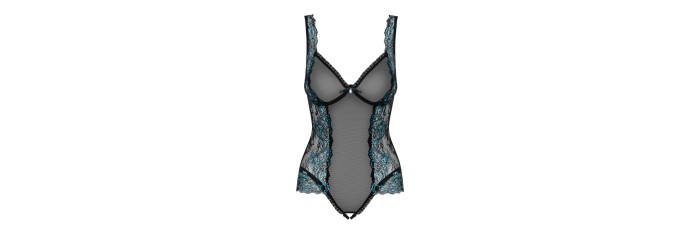 Amanta Body ouvert - Noir et Turquoise