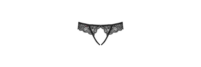 Contica Tanga ouvert - Noir