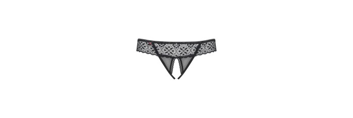 Shibu String ouvert - Noir