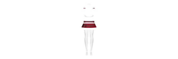 Schooly Costume - Rouge et Blanc