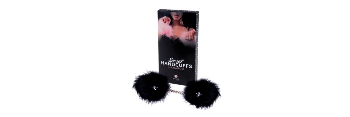 Menottes plumes secret play - Noir