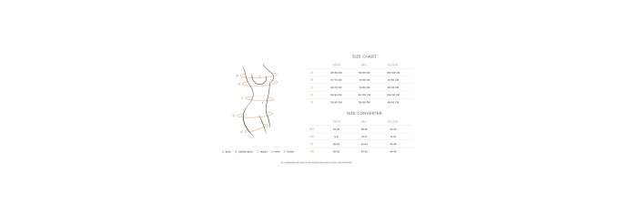 Novenes corset et string - Noir