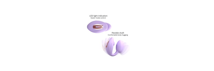 Double stimulateur Wonderlover mauve - Love to Love