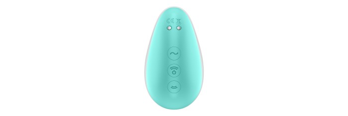 Stimulateur Pixie Dust air pulsé et vibrations - rose et menthe