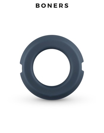 Anneau pénien silicone et acier - Boners