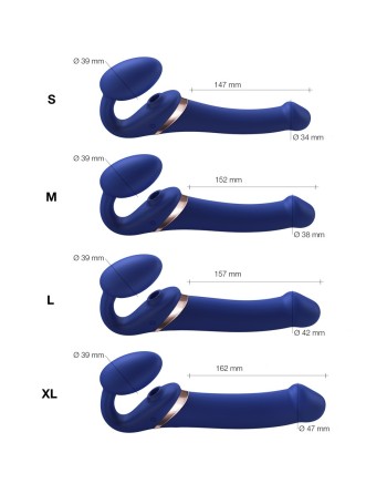 Strap-on-me Multi Orgasm bleu nuit M