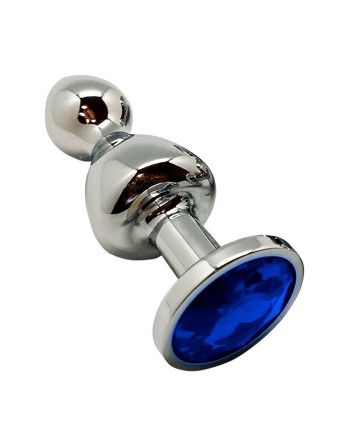Plug bijou Lollypop bleu L - Wooomy