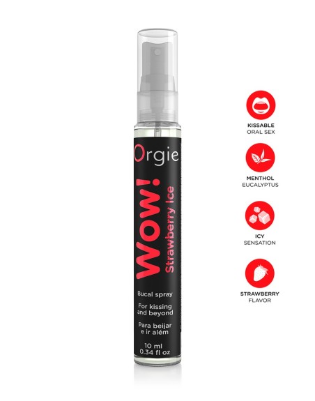 Spray buccal excitant Wow menthol fraise glaçé