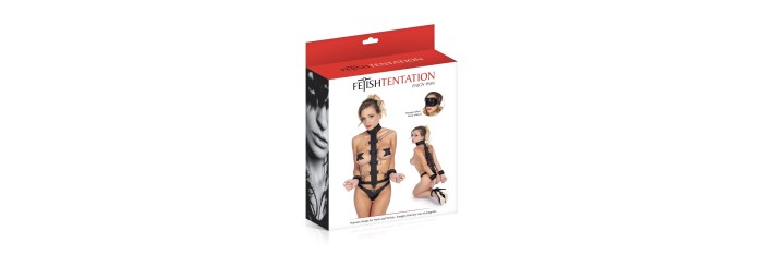 Harnais cou et poignets - Fetish Tentation