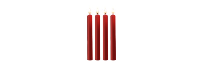 4 bougies SM rouges Large - Ouch!