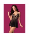 838-BAB-1 babydoll - Noir