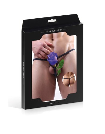 String ficelle noir ouvert - Paris Hollywood