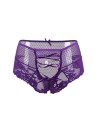 Tanga sexy pourpre à laçage