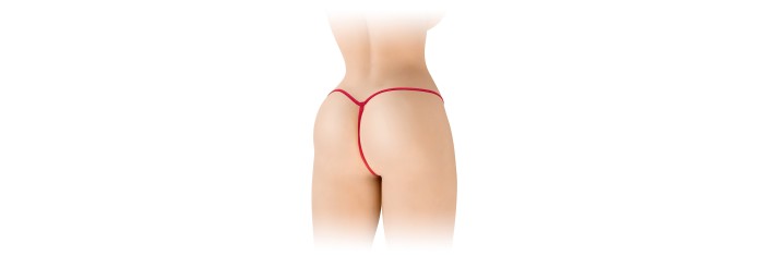 String ficelle ouvert Sandra rouge - Fashion Secret