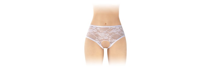 Culotte ouverte blanche Amanda - Fashion Secret