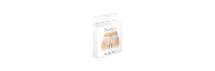 Culotte blanche ouverte Ambre - Fashion Secret