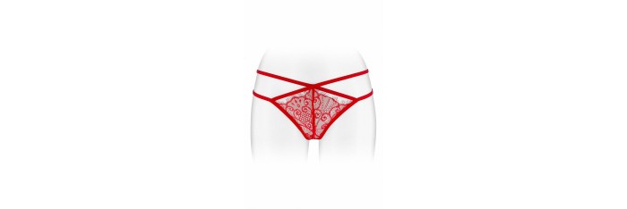 String ouvert Mylene - rouge