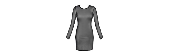 Robe tulle noir V-10639 - Axami