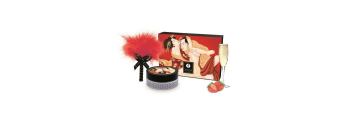 Poudre de massage délectable - Fraise et champagne