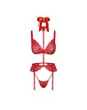 Bondage 243 ensemble lingerie 5 pièces - rouge