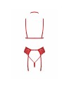 Bondage 243 ensemble lingerie 5 pièces - rouge