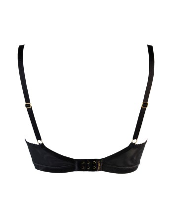 Soutien-gorge tulle et dentelle noir V-10711 - Axami