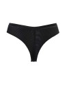 String tulle et dentelle noir V-10718 - Axami