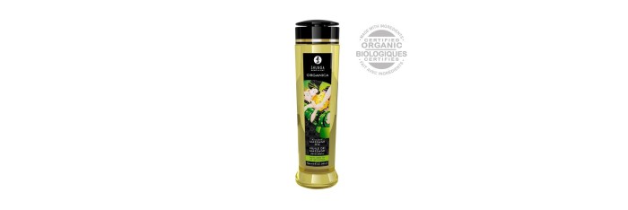 Huile de massage organique - Thé vert - 240 ml