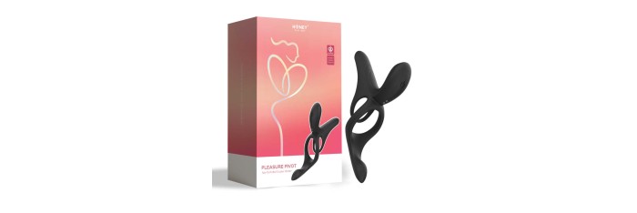 PLEASURE PIVOT Vibromasseur pour couples contrôlé par application - Bleu