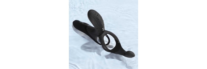 PLEASURE PIVOT Vibromasseur pour couples contrôlé par application - Bleu