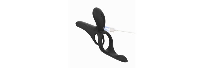 PLEASURE PIVOT Vibromasseur pour couples contrôlé par application - Bleu