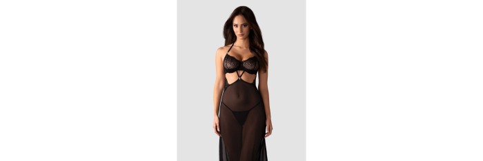 Iliosa nuisette et string - Noirs