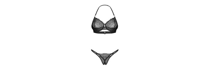 Iliosa ensemble 2 pièces ouvert - Noir