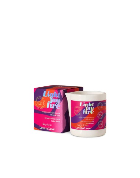 Light My Fire bougie de massage Fleur de lotus 65G