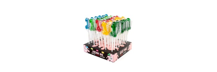 PRÉSENTOIR DE SUCETTES PÉNIS AVEC ALCOOL