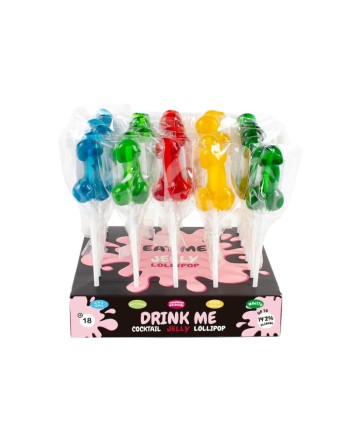 PRÉSENTOIR DE SUCETTES PÉNIS AVEC ALCOOL