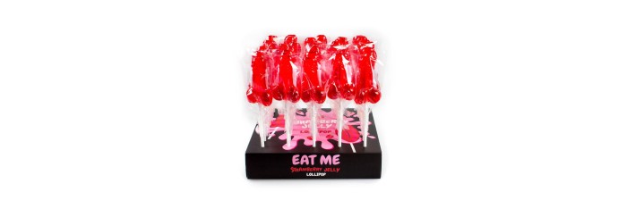 PRÉSENTOIR SUCETTE PÉNIS FRAISE