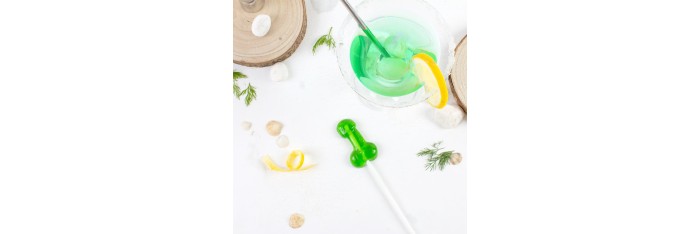 SUCETTE PÉNIS CAIPIRINHA AVEC ALCOOL