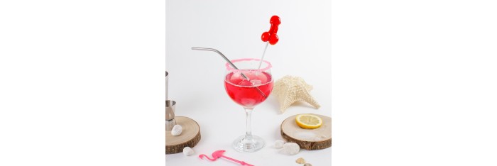 SUCETTE PÉNIS DAIQUIRI FRAISE AVEC ALCOOL 