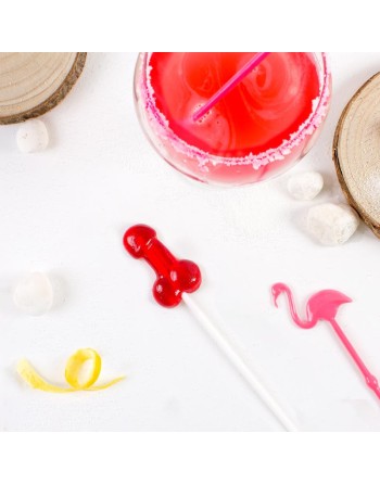SUCETTE PÉNIS DAIQUIRI FRAISE AVEC ALCOOL 
