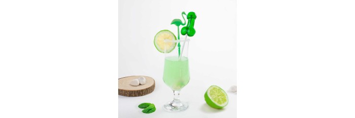 SUCETTE PÉNIS MOJITO AVEC ALCOOL