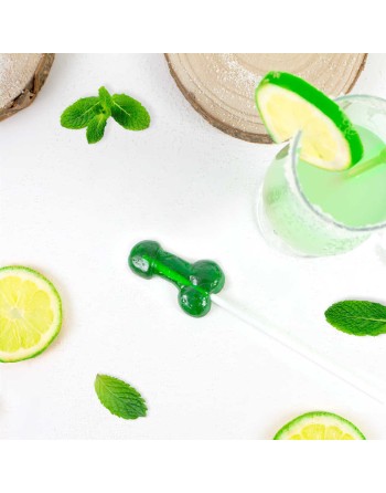 SUCETTE PÉNIS MOJITO AVEC ALCOOL