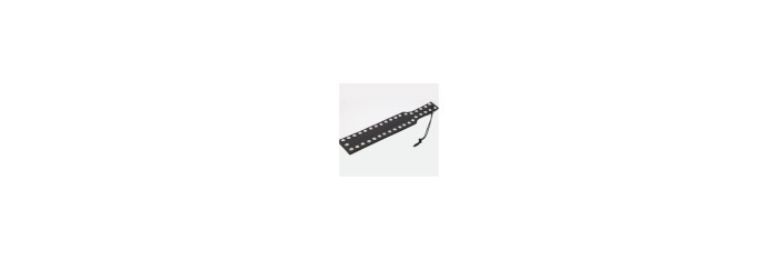 Paddle en Cuir Clous Noir