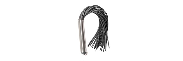 Martinet homme manche métal lanières en cuir RIGIDE