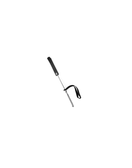 Cravache Métal Courte mèche Longue Noir