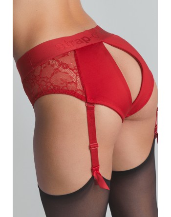 Harnais lingerie Diva rouge - Strap On Me