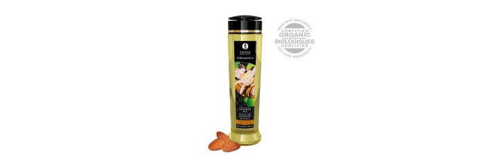 Huile de massage organique - Douceur d'amande - 240 ml