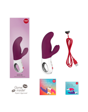 Miss Bi - Vibromasseur rabbit puissant - Violet