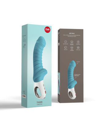 Tiger - Vibromasseur strié - Pétrole