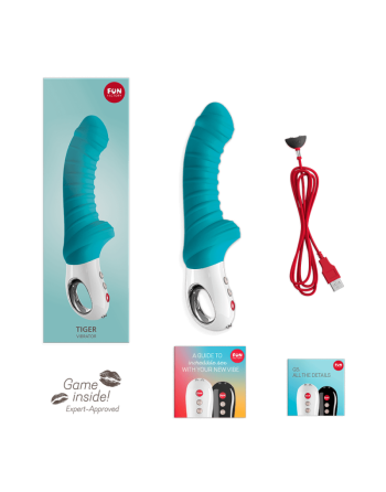 Tiger - Vibromasseur strié - Pétrole